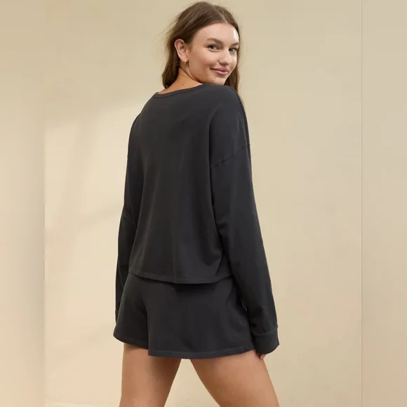 Aerie Cotton Mix Boxer Shorts XL- Smoked Gray - NWT - Picture 12 of 12